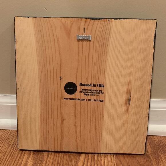 Wooden essential oils sign (9”x9”) - Picture 2 of 3